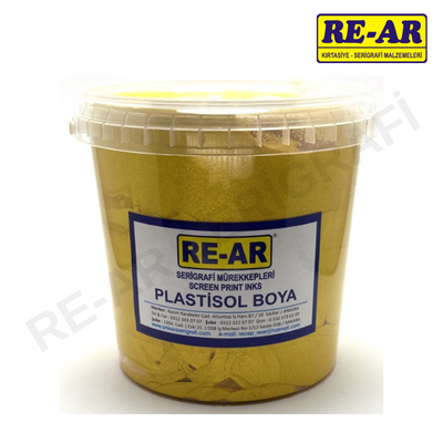 Plastisol Altın Yaldız Tekstil ve Transfer Baskı Empirme Boyası 1kg